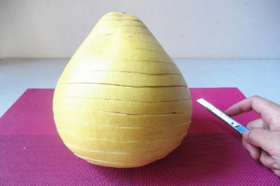 柚子剥皮的方法